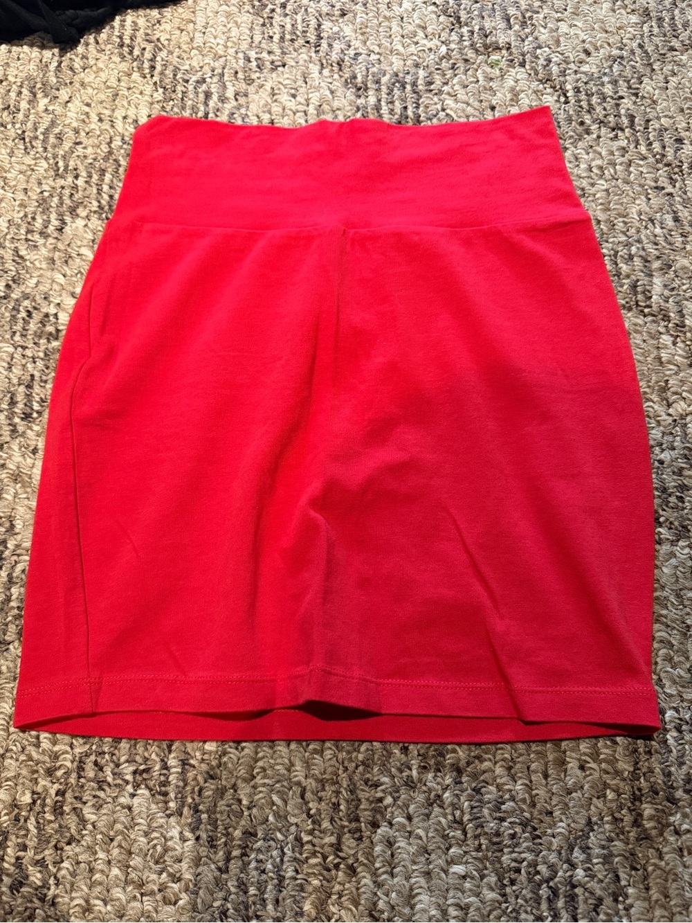 Charlotte Russe Red Stretch Mini Skirt